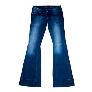 Size 5 Blue Asphalt bell bottom jeans